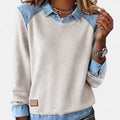Women's long sleeve top in Beige