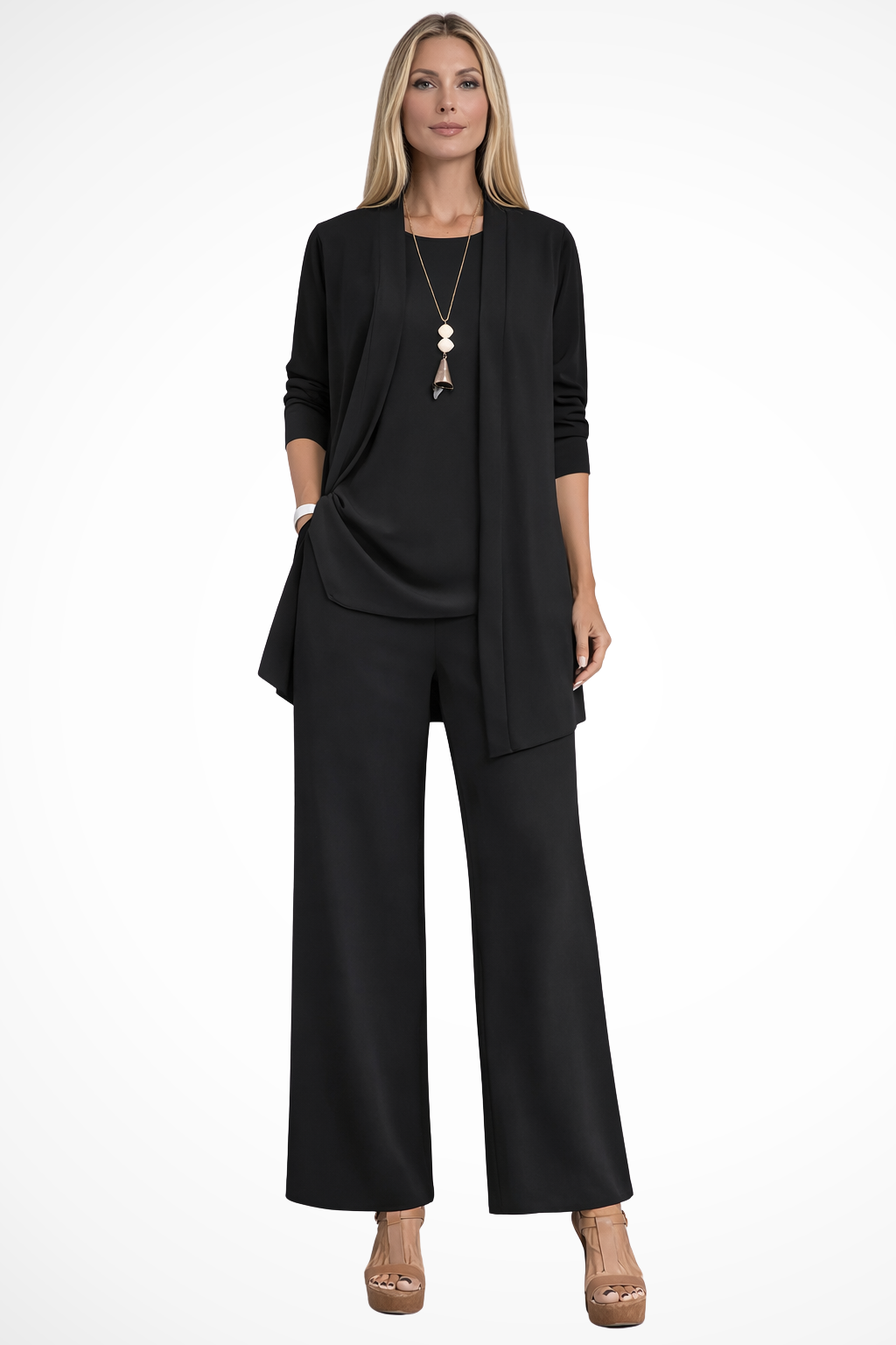3 Piece Matching Set for Women in Black