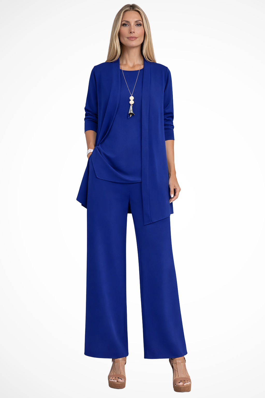 3 Piece Matching Set for Women in Blue