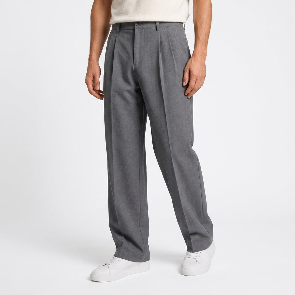 Tailored Dress Pants for Men in Gray