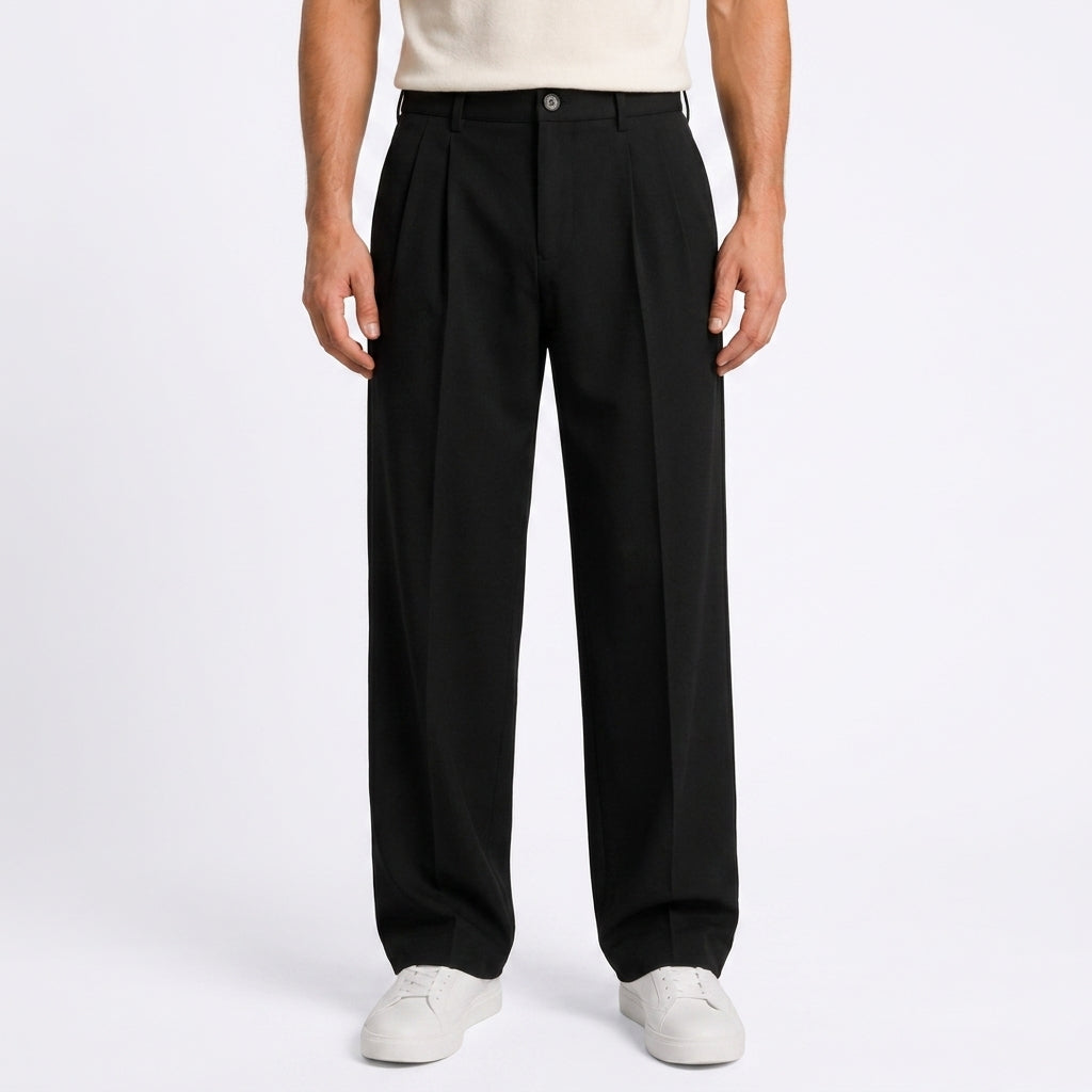 Tailored Dress Pants for Men in Black