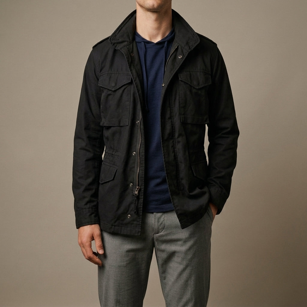 The men's field jacket in Black