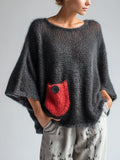 Additional photo of the Oversized Wool Blend Sweater for Women (sweaters), view 1