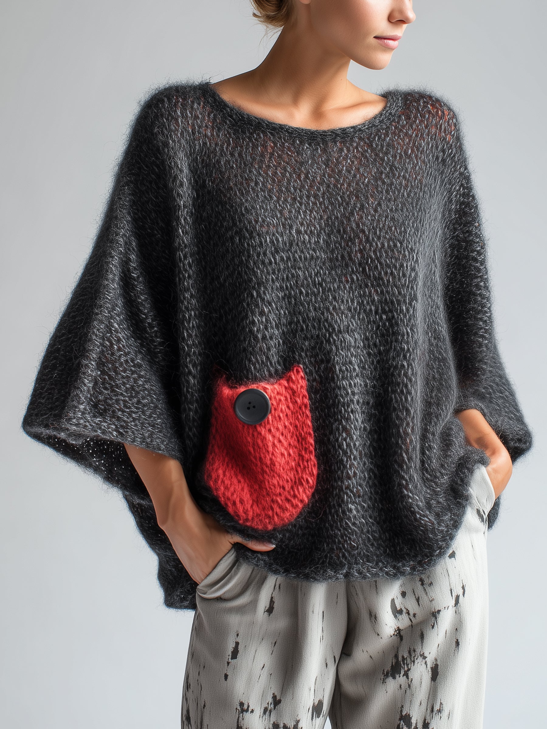 Additional photo of the Oversized Wool Blend Sweater for Women (sweaters), view 1