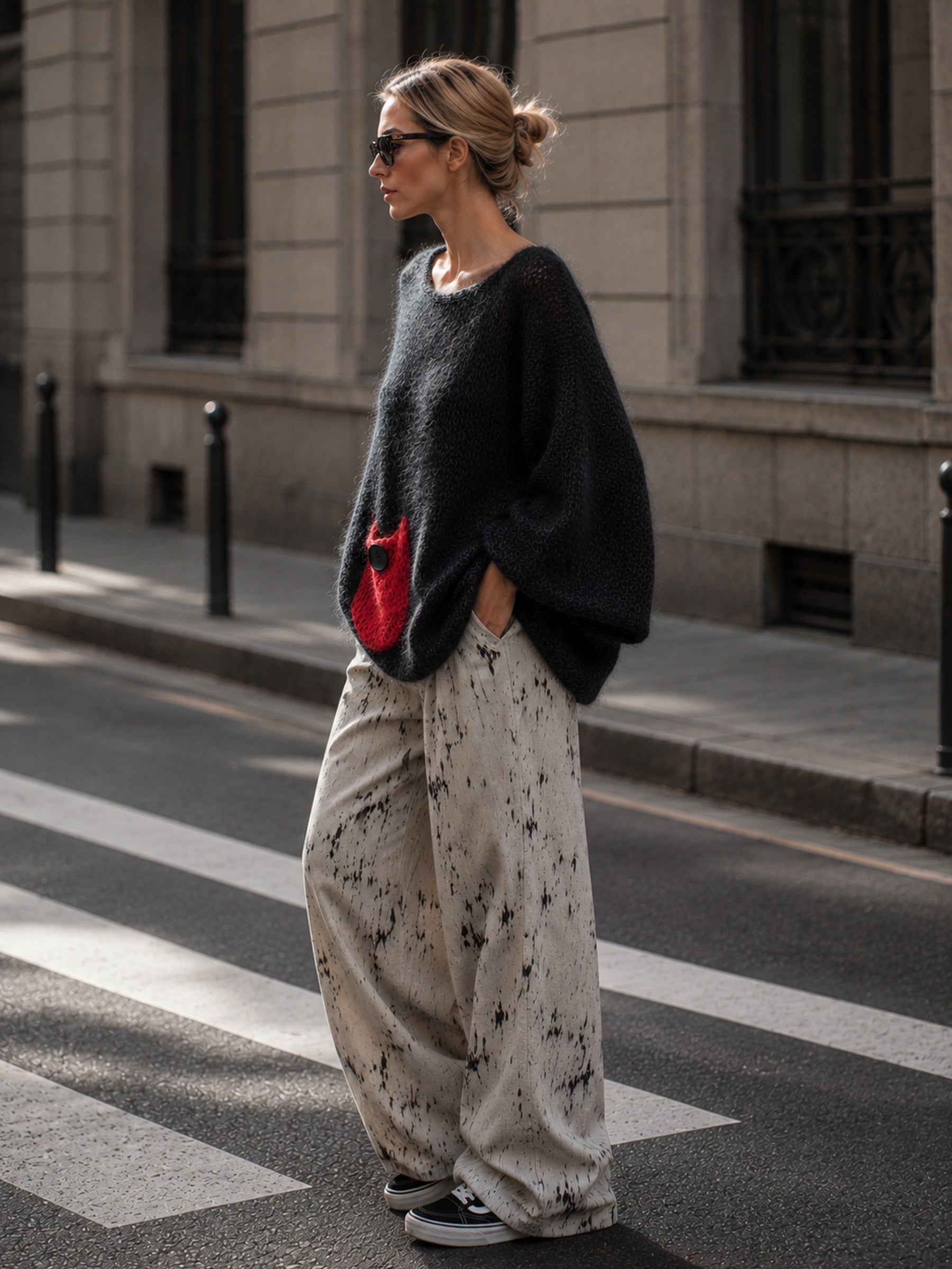 Additional photo of the Oversized Wool Blend Sweater for Women (sweaters), view 2
