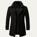 Insulated winter coat — front view