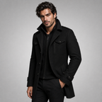 Insulated winter coat in Black
