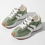 Women's platform sneaker in Green