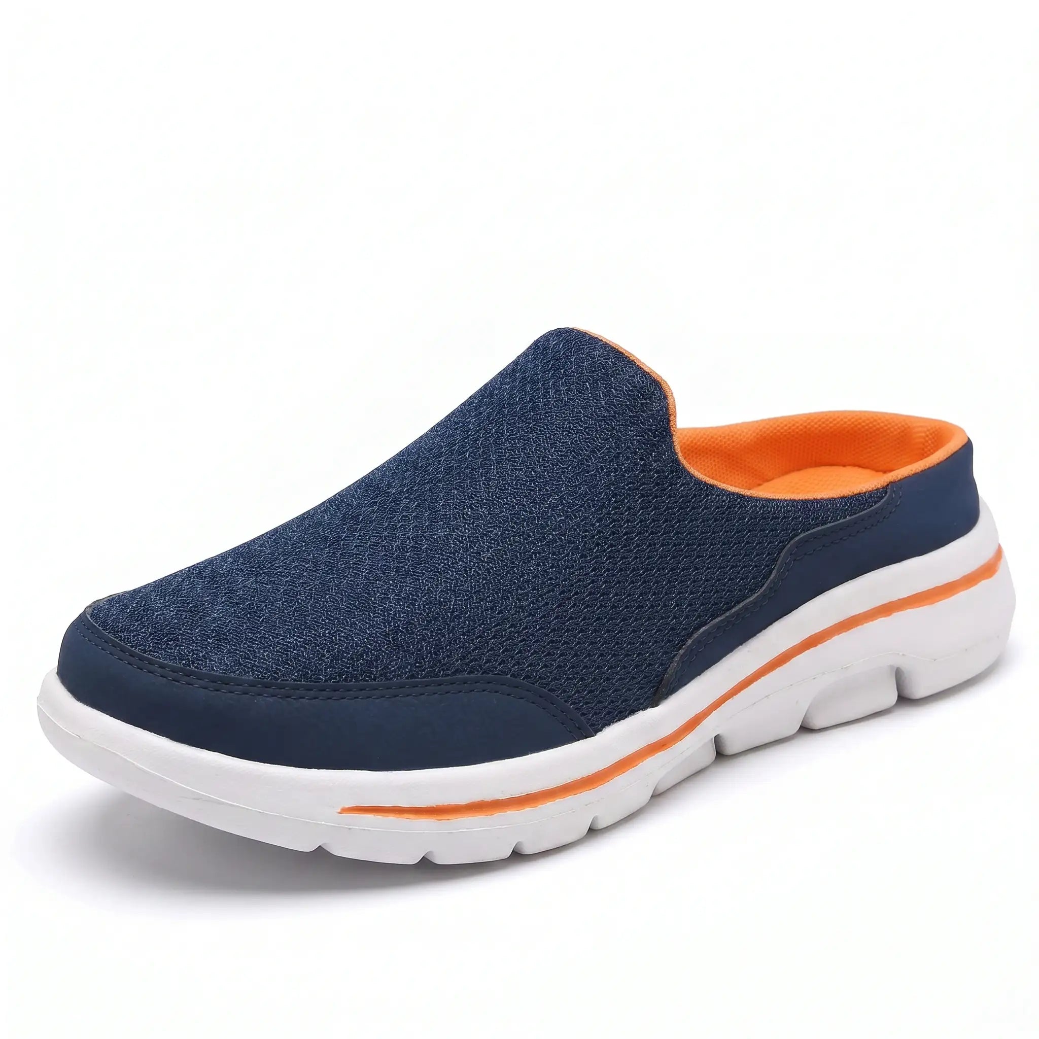 Men's slip-on arch support shoe in Blue Orange