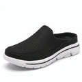 Men's slip-on arch support shoe in Black White