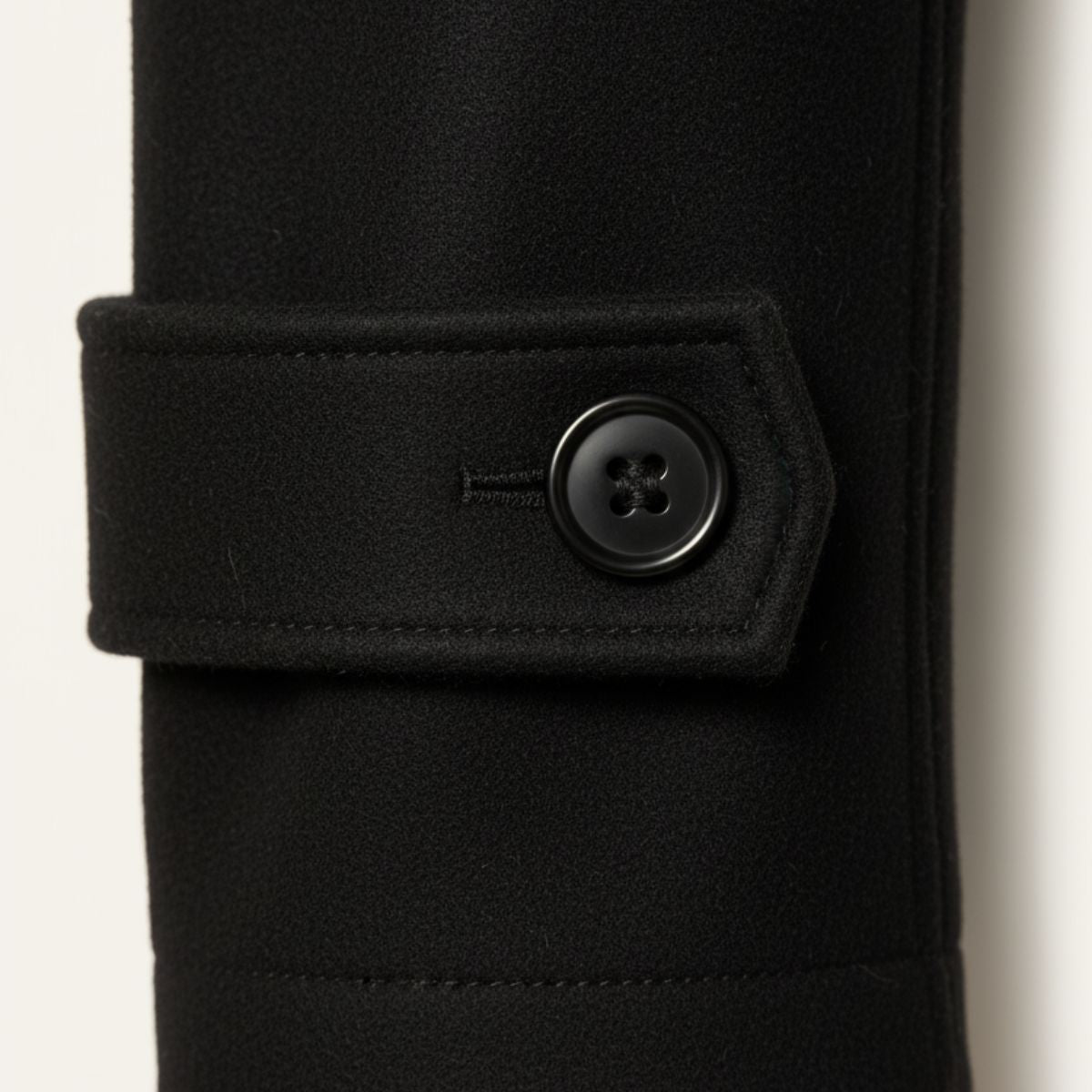 Insulated winter coat — close view of the collar