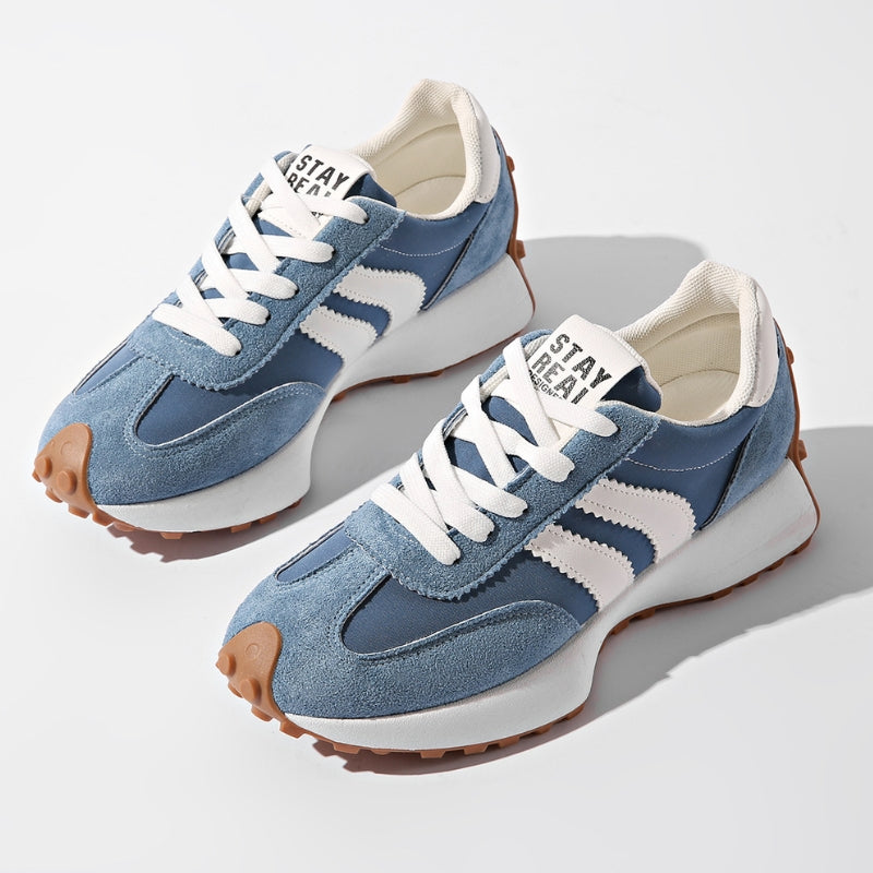 Women's platform sneaker in Blue