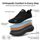 Wide Toe Box Shoes for Men in black — product view 4