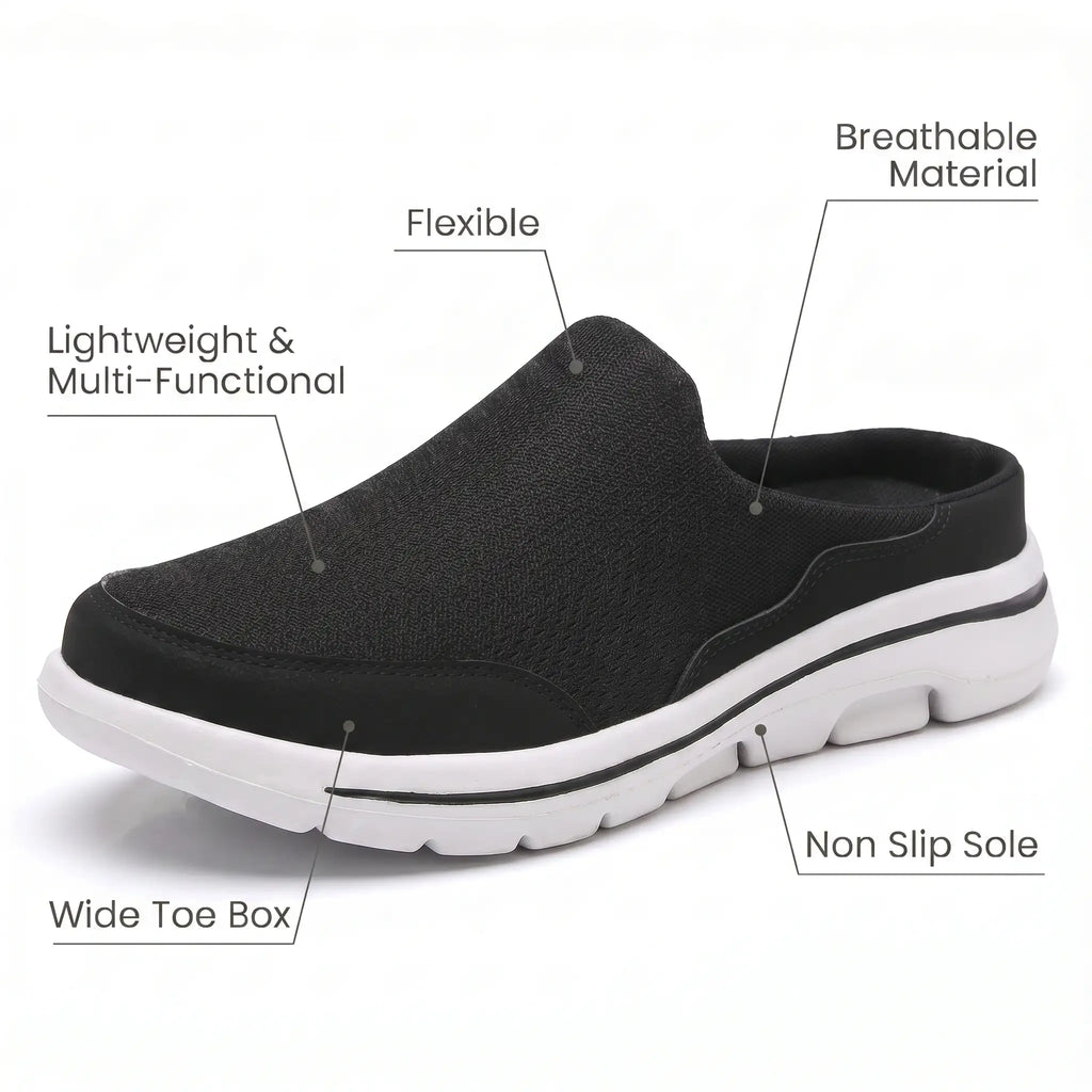 Men's slip-on arch support shoe — side profile view