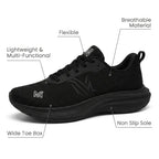 Wide Toe Box Shoes for Men in black — product view 6