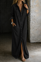 Button Down Shirt Dress for Women — styled outfit view