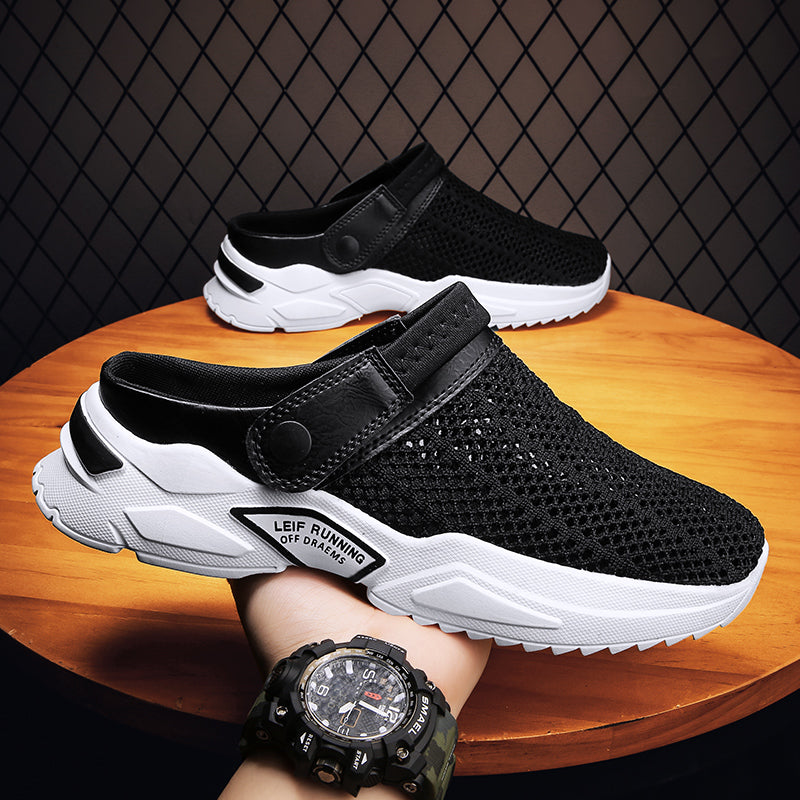 Men's Arch Support Sandals in Black