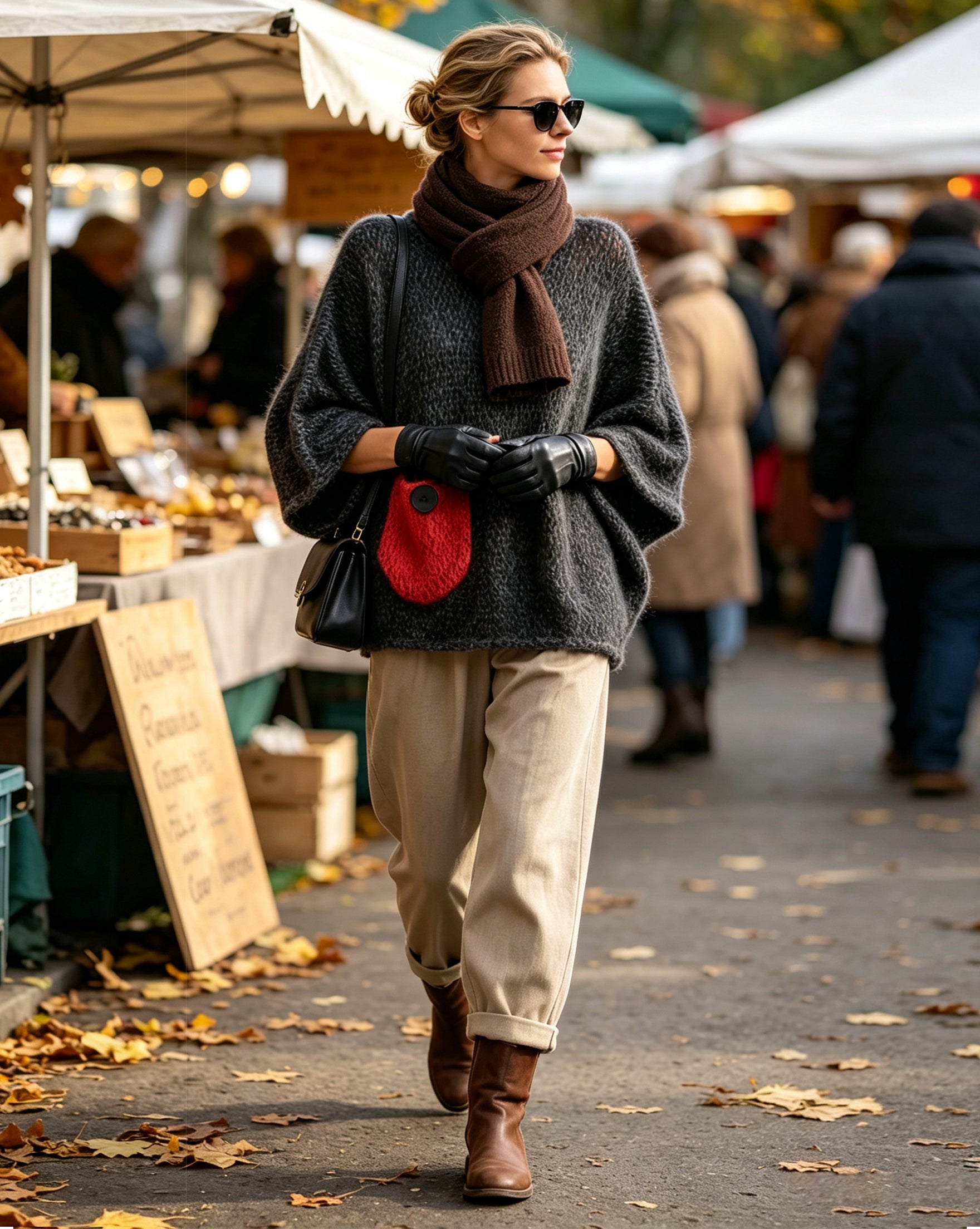 Additional photo of the Oversized Wool Blend Sweater for Women (sweaters), view 6