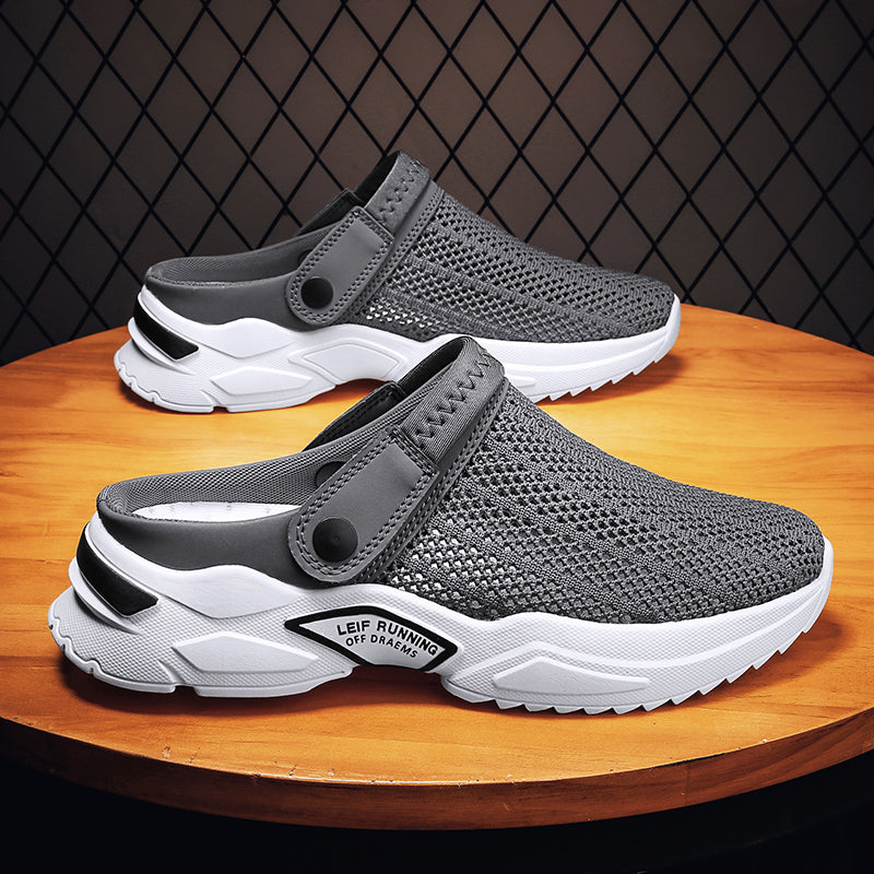 Men's Arch Support Sandals in Gray
