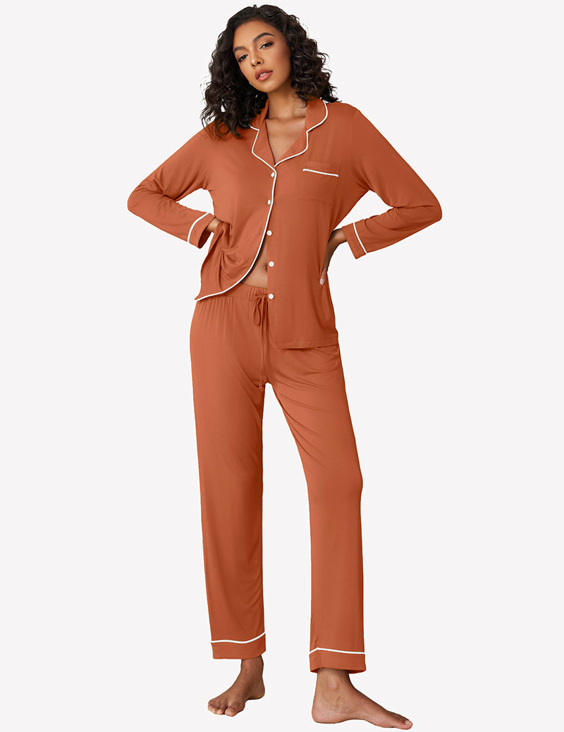 Pajama Sets for Women in Caramel