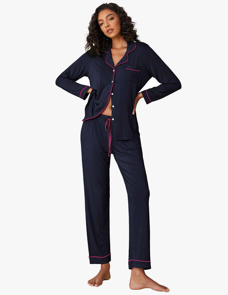Pajama Sets for Women in Dark Blue