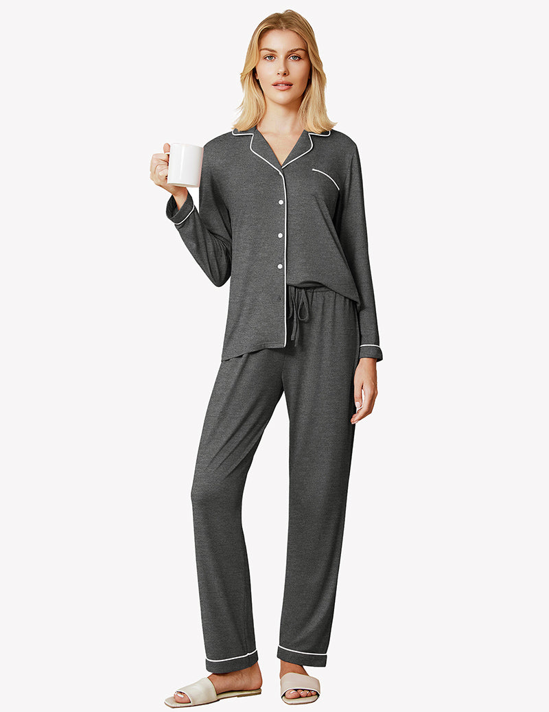 Pajama Sets for Women in Dark Grey