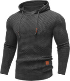 Men's tactical pullover hoodie in Black, shown against a plain studio background