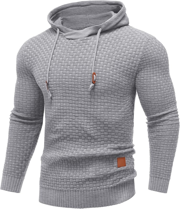 Men's tactical pullover hoodie in Grey, shown against a plain studio background