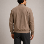 Men's Bomber Jacket, ribbed collar and cuff detail