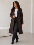 Long Coat for Women in Dark brown