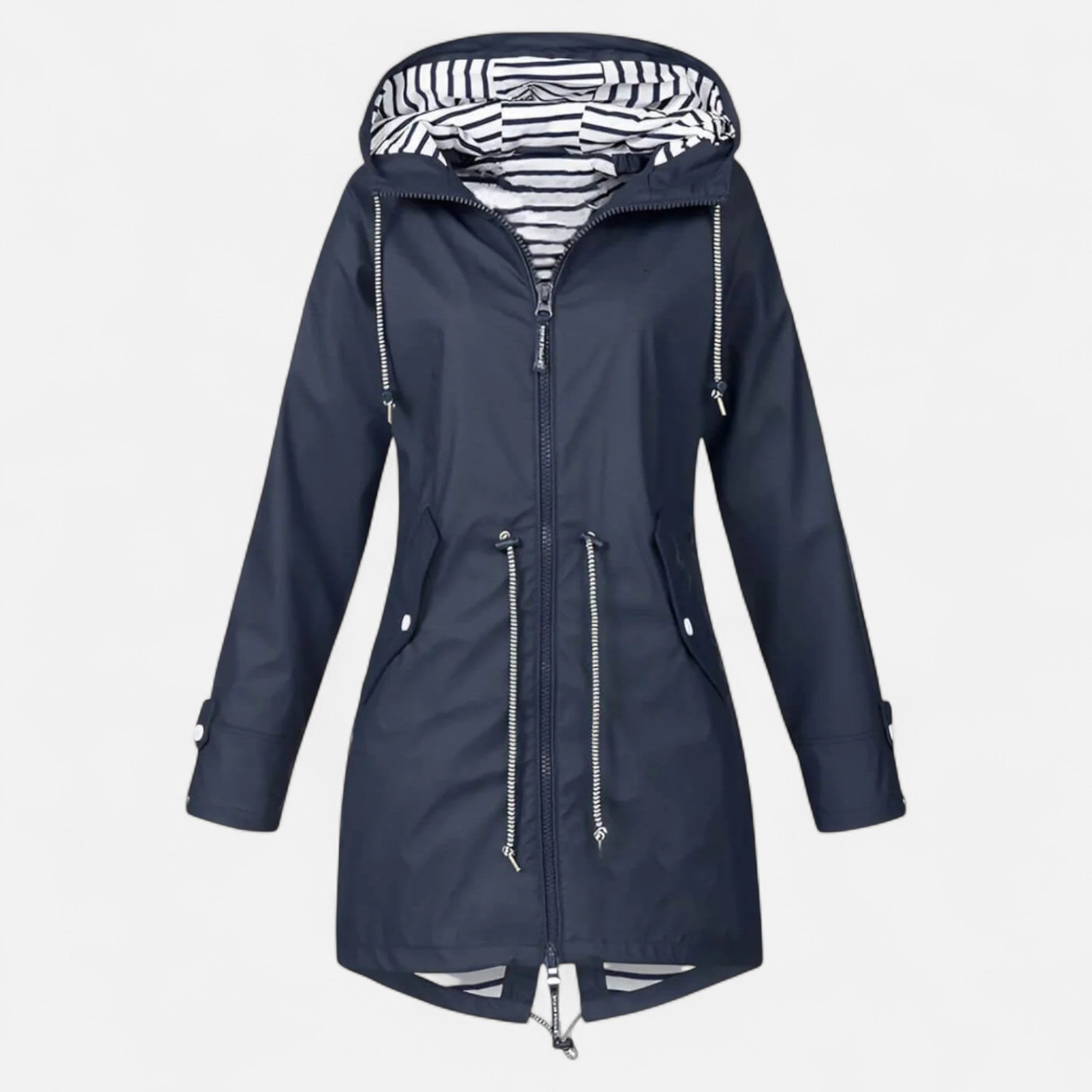 Waterproof Raincoat for Women in Navy Blue