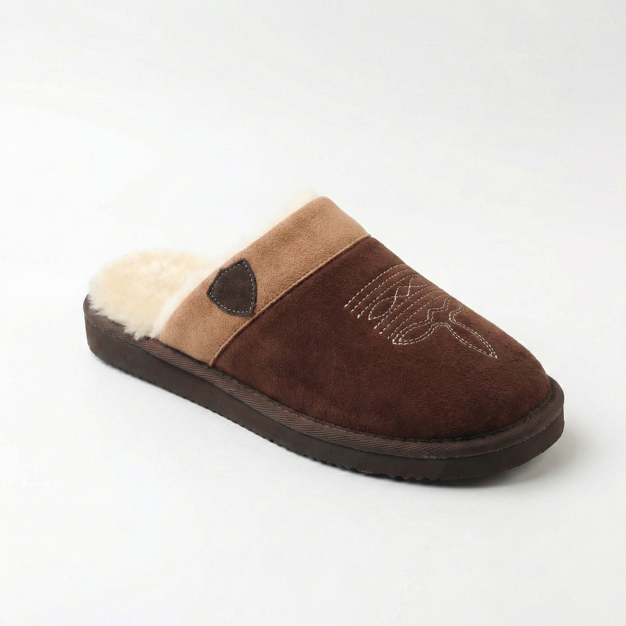 Cowboy Slippers for Men in Brown, second view