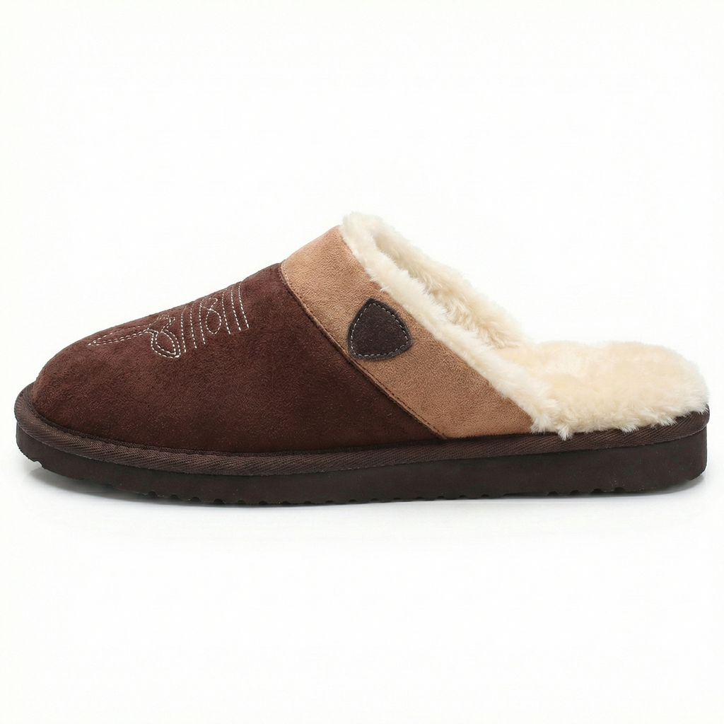 Cowboy Slippers for Men in Brown, third view