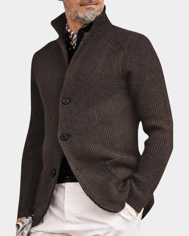 Warm Winter Coat for Men in Brown