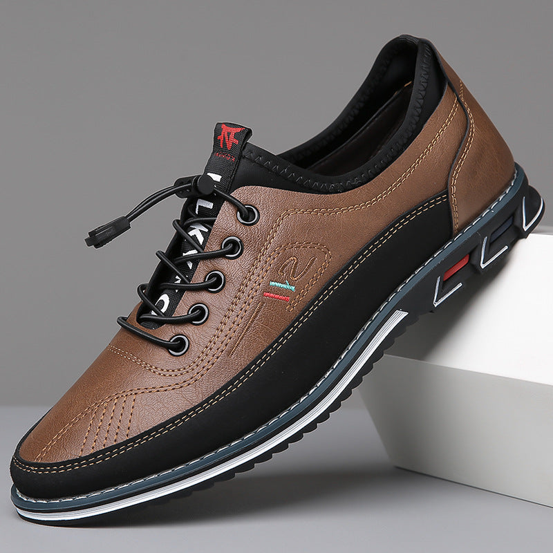 Men's leather dress shoe in Chestnut Tan, shown against a plain studio background