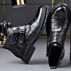Ankle boots for women, underside showing the deep lug tread