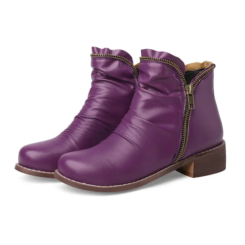 Ankle Boots for Women in Purple