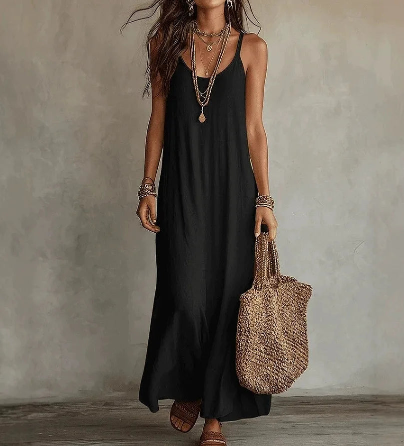 Cami maxi dress in Black