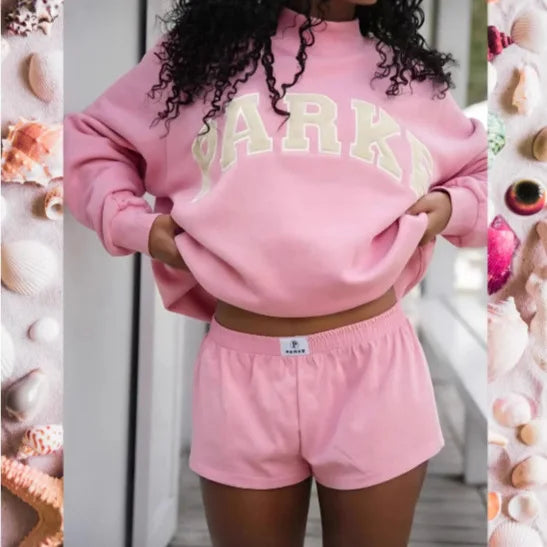 Printed Sweater for Women in Pink