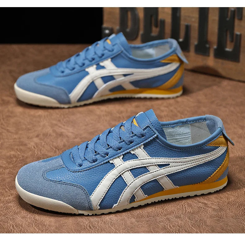 Men's retro suede sneaker in Blue