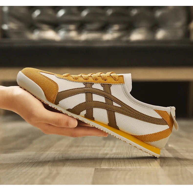 Men's retro suede sneaker — side profile view