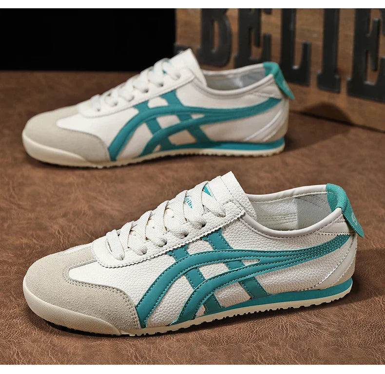 Men's retro suede sneaker in Green