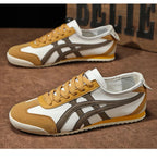 Men's retro suede sneaker in Yellow