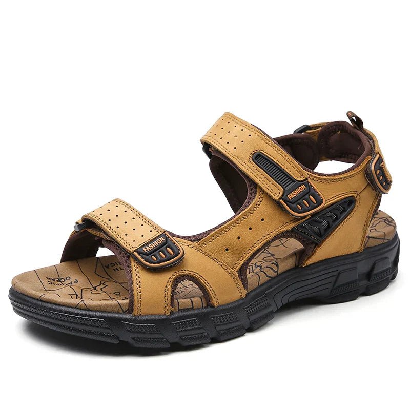 Arch Support Sandals for Men in Yellow Brown