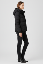 Insulated Jacket for Women in black — back view with no external detailing