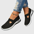 Knit slip on shoes in Black