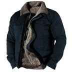 Navy blue colourway showing the plain western collar shape