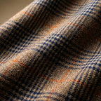 Wool Blend Blazer for Men — close-up of the houndstooth weave