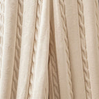 Wool Blend Matching Set for Women — close-up of the wool blend knit