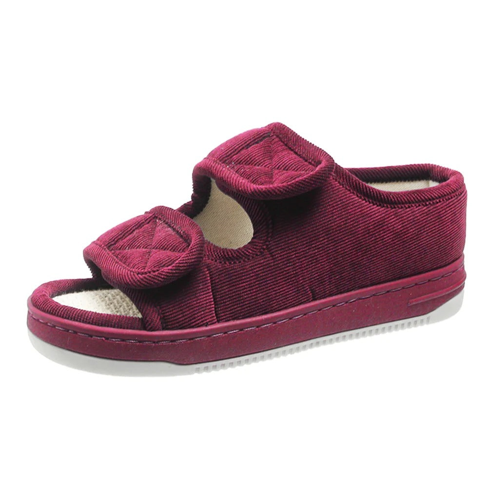 Diabetic Sandals for Women with Swollen Feet in Red